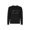 Fendi Sweaters Men's Black Crew Neck Moderate FZX116AM69F0QA1