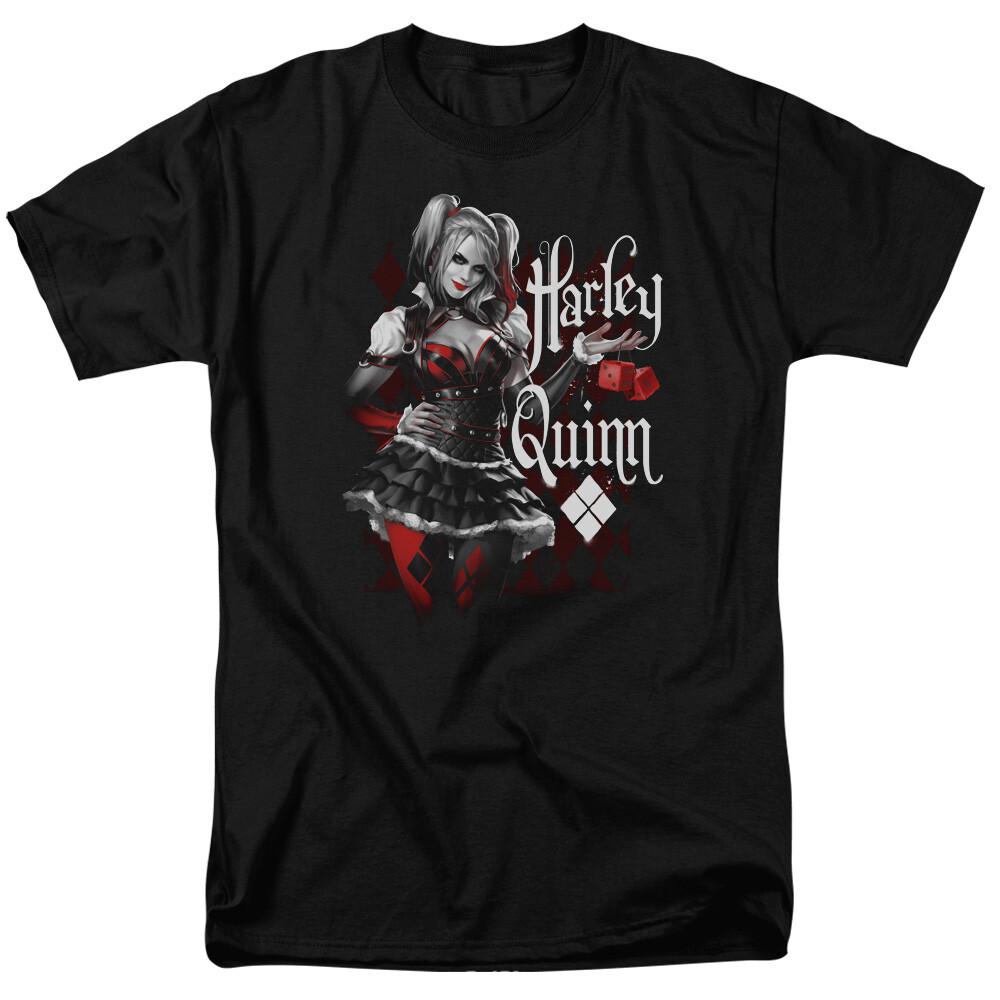 Batman Dice Harley Quinn T Shirt Licensed Comic Book Tee Black XXXXL