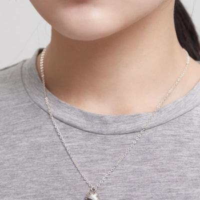 Kiee Oshimu (Silver 925)1006 Mushroom Pendant Necklace