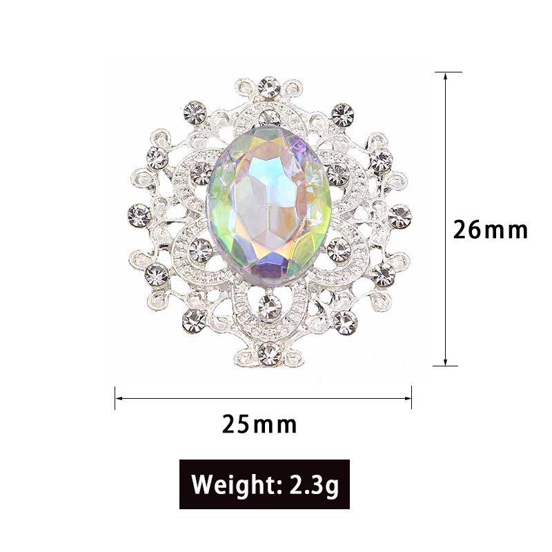 DIY Gift Box: Small 25x26mm Alloy Snap Button, Flat Bottom Rhinestone & Acrylic Rhinestone Button Accessories