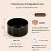 Non-Tip Ceramic Cat & Dog Bowl Set - Easy To Clean, Two-in-One Design