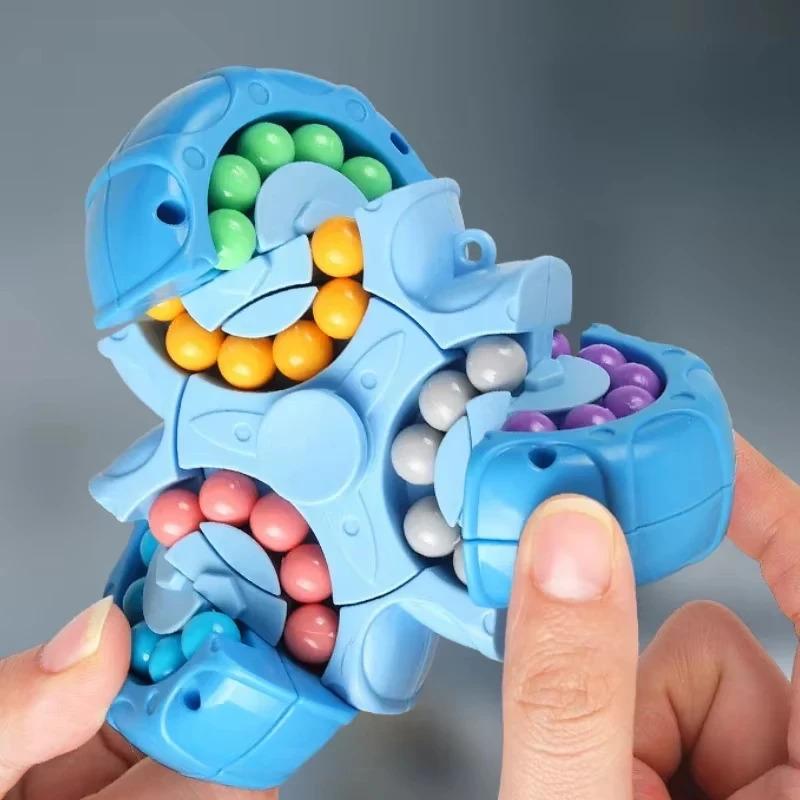 Children's Intelligence Toy Six Sided Magic Bean Magic Cube Puzzle and Stress Relief Magic Cube Toy