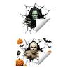 Halloween Wall Stickers, Self Adhesive Vinyl Decals, Waterproof Removable Wall Decals for Halloween Party Home Store Wall Decor
