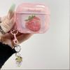 Small fresh strawberry illustration for apple AirPods 1 /1 generation bluetooth headset case protective case 1/1 soft pro1