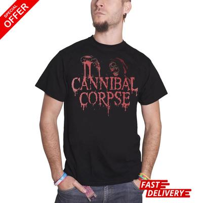 Футболка Cannibal Corpse Кислотная Кровь Скелет Логотип Группы Официальная Мужская, РЕПРИНТ !!! Футболка Unisex