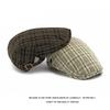 Summer Breathable Plaid Forward Cap British Vintage Cap Adjustable Unisex Beret
