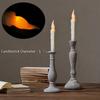 6pcs LED Taper Candle Lights, Flameless Floating Candles Battery Operated Window Candles for Christmas Wedding Birthday Party