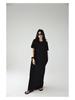 61035# FRESH UP Rochie Tricou Minimalistă Supradimensionată cu Mânecă Scurtă Subgenunchi Subțietoare
