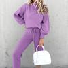 2022 Women's High Neck Sweater and Trousers Two-Piece Suit - Autumn/Winter Fashion