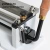 ZONESUN 800 6" inch Manual Leather Tools Skiver Peel DIY Shovel Skin Machine Vegetable Tanned Splitter Knife Peeler Cutter