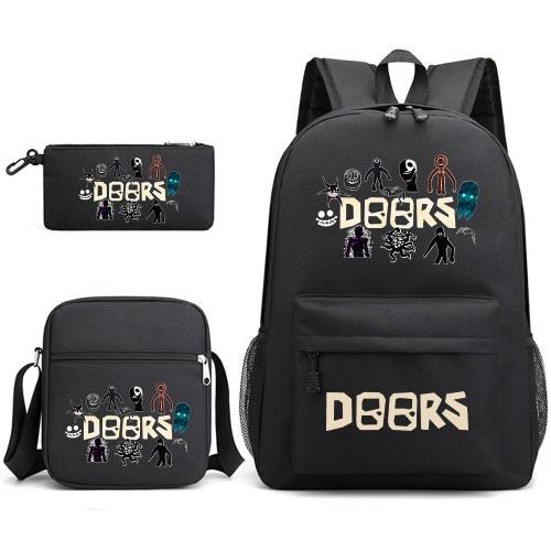 Football Star Print Youth Primary And Secondary School Students Schoolbag Three-Piece Set Men'S And Women'S Backpack