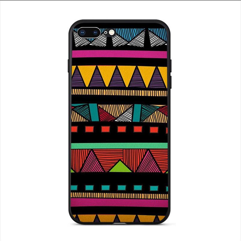 Soft Phone Case Pastel Tribal Aztec Triangle On Nebula Cover For Apple iPhone 11 Pro Max XS SE 2020 X XR 6S 6 7 8 Plus 5S Shell