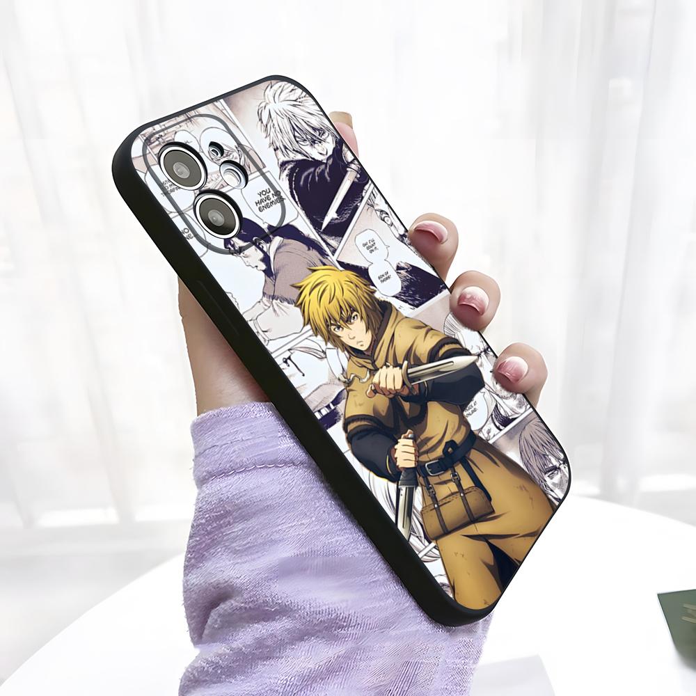 V-Vinland Saga Manga Phone Case For IPhone 17 Pro Max 15 Pro 16 14 Plus 12 13 Mini 11 Pro Shockproof Soft Cover