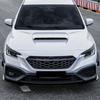 Car Headlight Eyebrows Eyelid ABS Gloss Black/Carbon Fiber Eyebrow For Subaru WRX STI VB + Auto Exterior Accessories