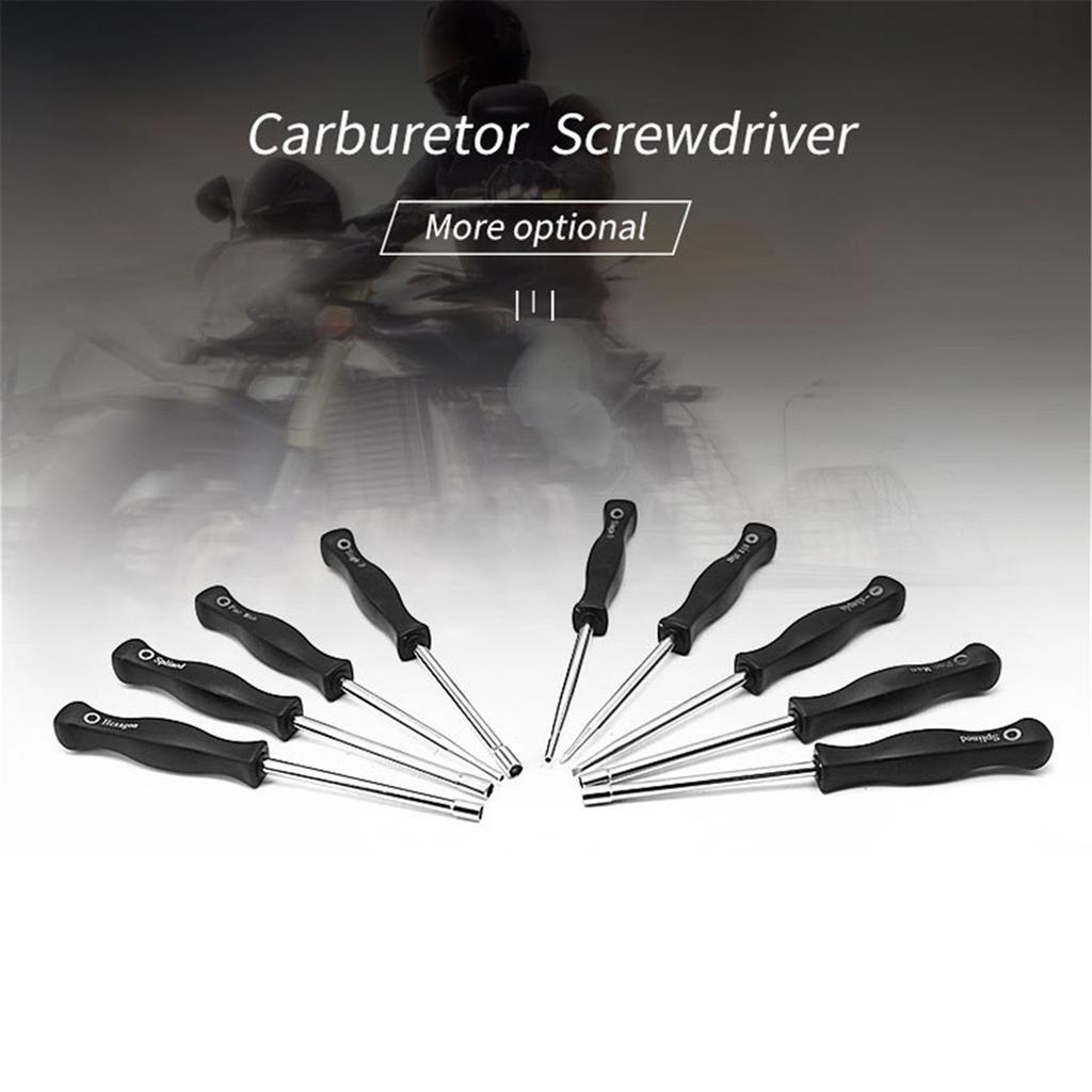 Carburetor Adjustment Screwdriver Set 8 Pieces Precision Tools for Small Engine Repair and Maintenance with Ergonomic Handles and Durable Shafts