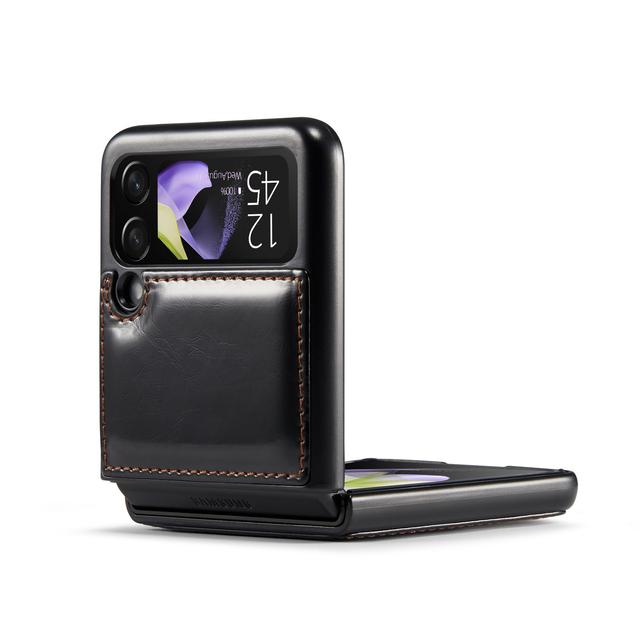 Luxury Non -Slip Leather Mobile Phone Case For Samsung Galaxy Z Flip4 Flip 4 Flip3 Flip 3 5g Non -Fingerprint Matte Cover