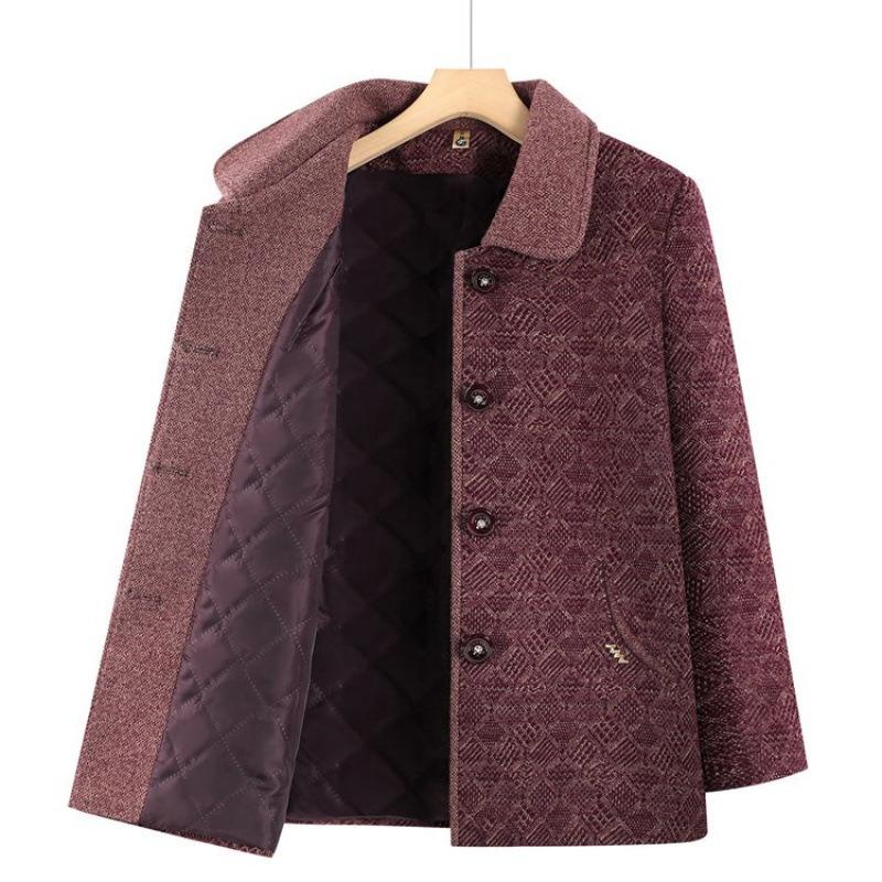 New autumn and winter coat thickened clothes year old 0 old lady padded top