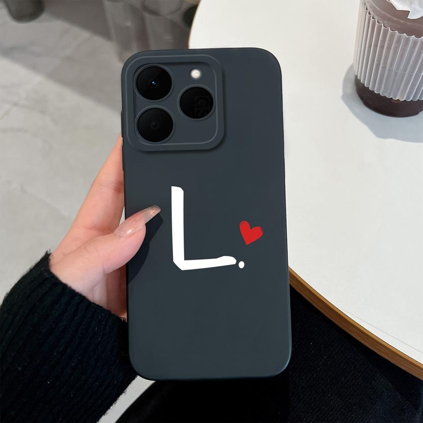 26 Letter Pattern Phone Case For Oppo Realme 15T 15X 14T 14X 16 15 14 13 Pro Casing Soft Matte Silicone Professional Anti Fingerprint Protection Cover