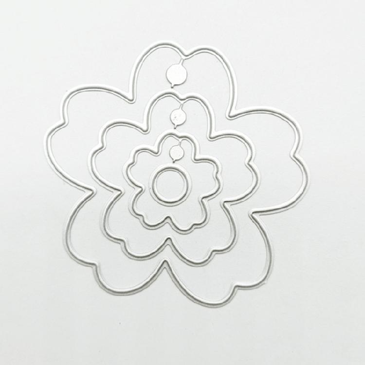 Flower Leaf Die Cut Flower Cutting Dies Scrapbooking Templates for Card Making Packaging Carbon Steel Die Cut Templates