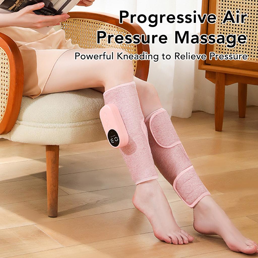 Rechargeable Leg Massager Electric Calf Massager Automatic Cordless Thermostatic Hot Compress Leg Compression Massager