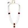 Crystal Faux Pearl Kundan Necklace & Jewellery Set Gift for Women