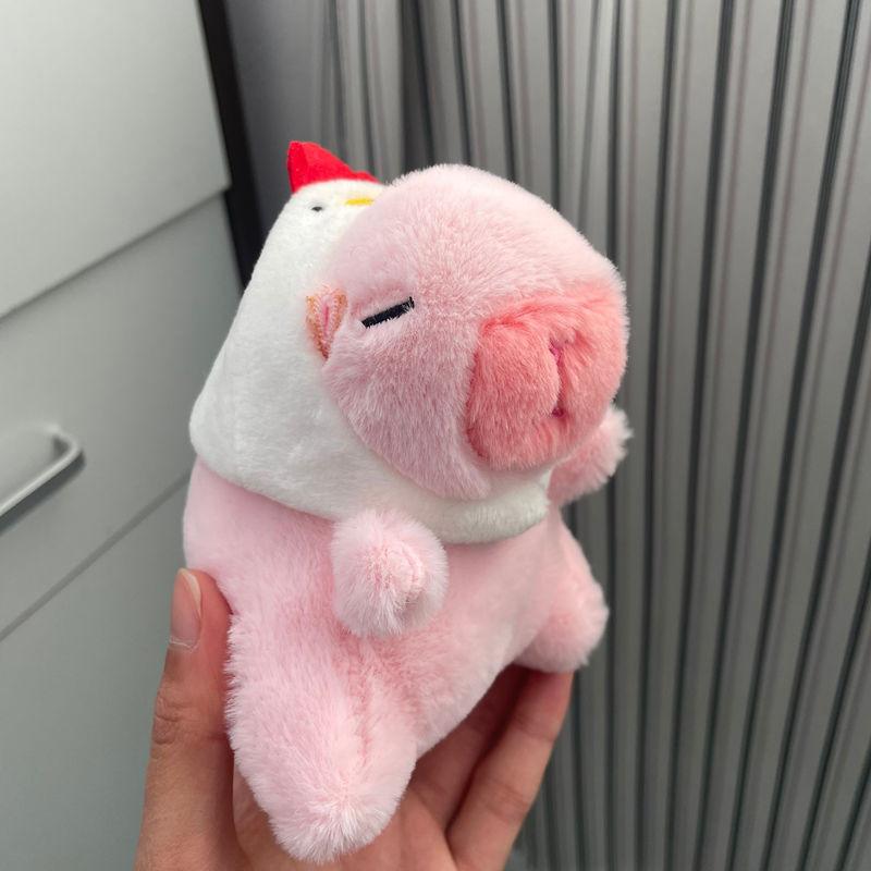 Capybara Plush Keychain Figure Water Otter Stuffed Animal Pp Cotton Child Gift
