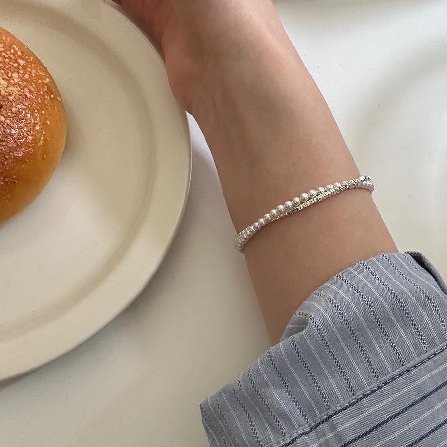 Double Layer Crushed Pearl Bracelet: Women s Stylish Korean Design Jewelry