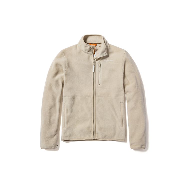 

Timberland Solid Color Stand Collar Fleece Jacket Men Jackets Beige A69KN-CY2 XXL