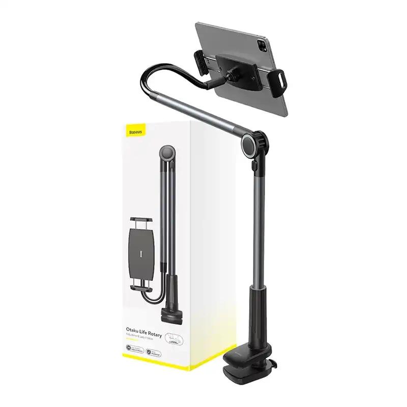 Uchwyt Z Klipsem Baseus Otaku Life Rotary Pro Na Telefon/Tablet (Szary)