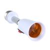 E27 to E27 Lengthened Lamp Base 180 Degree Rotation Tube LED Light Bulb Extension Lamp Holder Head Conversion Socket