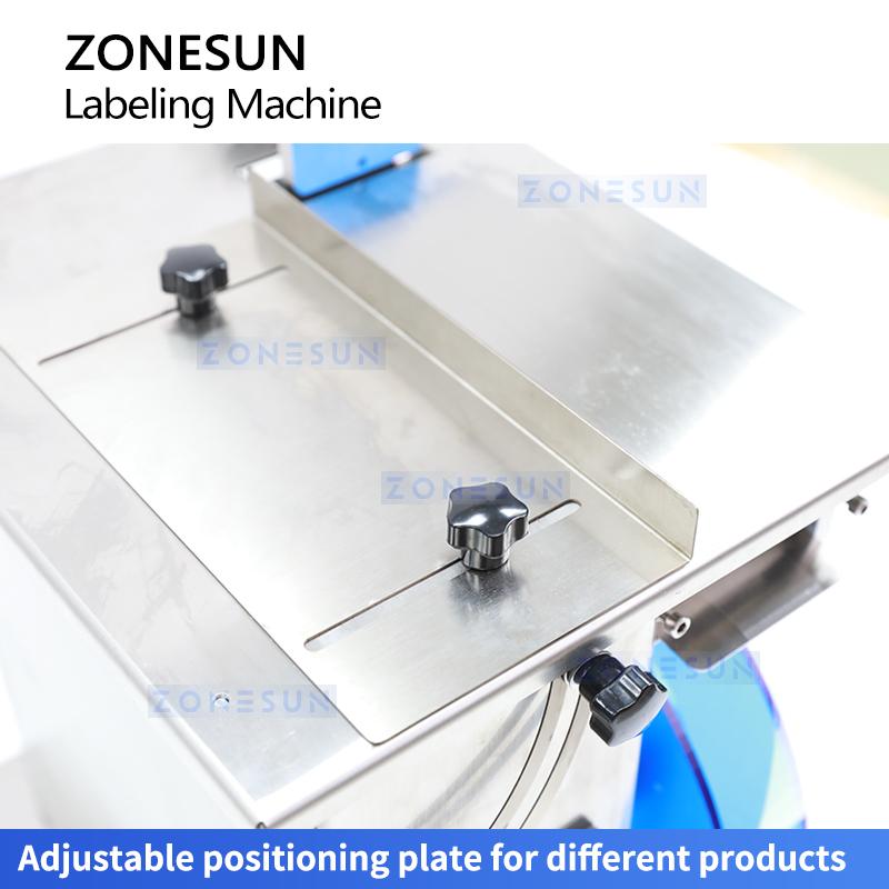 ZONESUN ZS-TB90B Automatic Right Angle Labeling Machine for Tamper-Evident Box & Bottle Corner Sealing