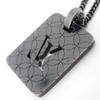 [Used] Louis Vuitton/Louis Vuitton Pendantif Champs Elysees Black LV Logo Necklace/g499-30