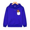 Sweat à capuche mignon Capybara dans la poche, sweat-shirt graphique de dessin animé pour fille, haut à manches longues Y2k Sudadera pour enfants, vêtements pour bébé garçon