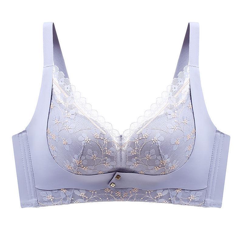 Lingerie Women's Sexy Large-sized Bra Lace Gathering Bra Top Support Adjustable Bra