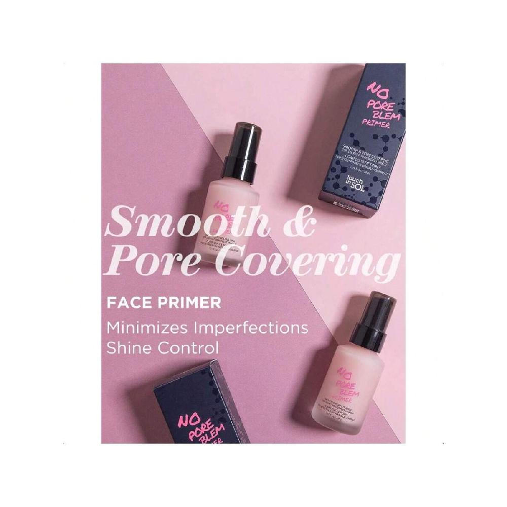 Touch In SOL No Pore Blem Primer  30ml Face Makeup Primer, Big Pores Perfect Cover, Skin Flawless And Glowing, Instantly Smoothes Lines