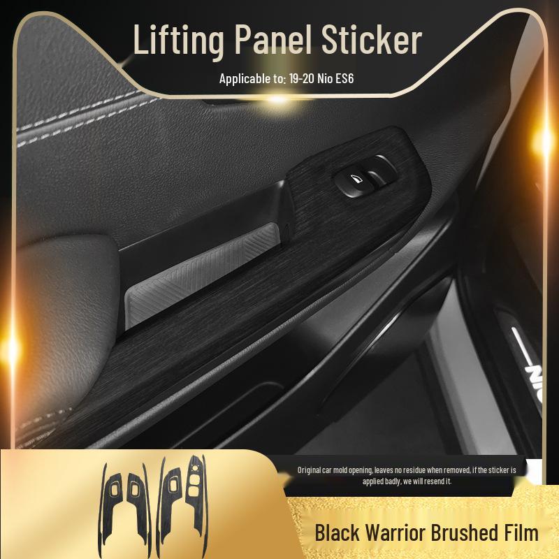 

Brushed Black Warrior Car Sticker for Nio ES8/ES6 Interior Modification (2018-2020)