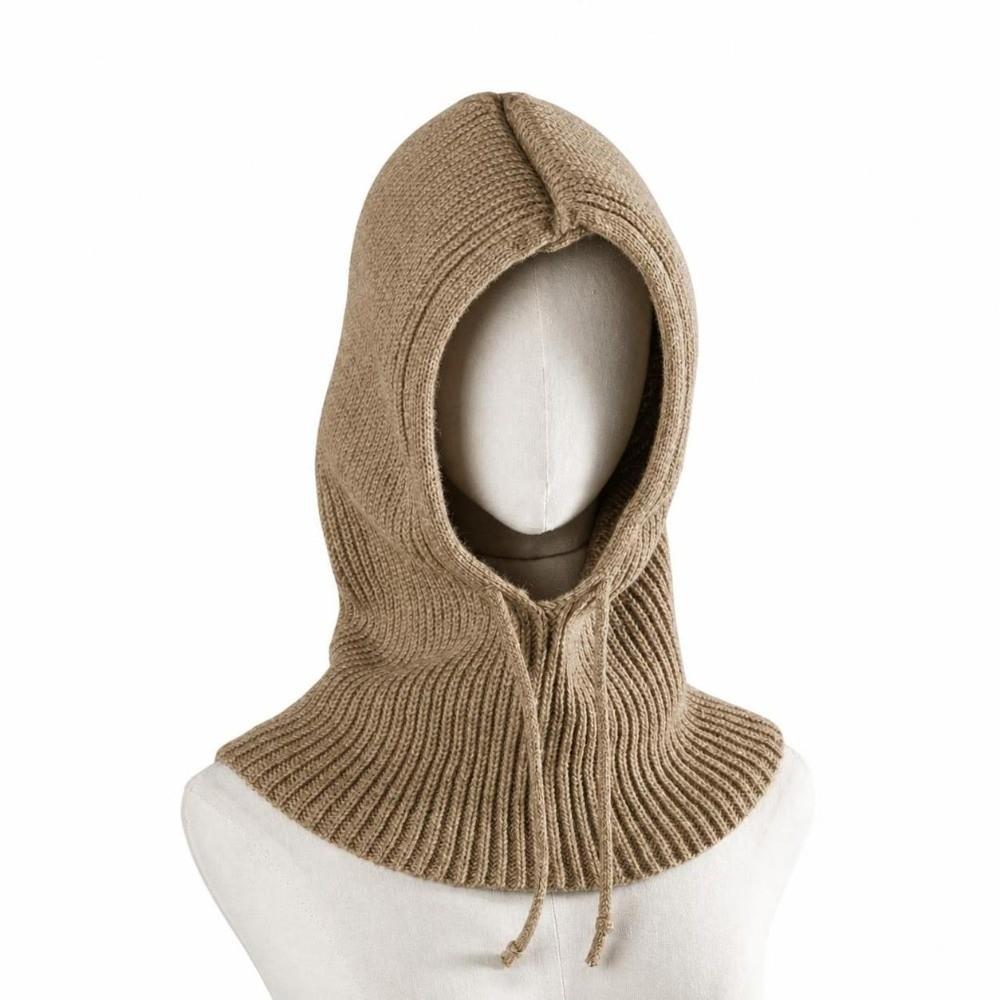 Hooded Balaclava Hat Drawstring Dual-Purpose Pullover Cap Head Hooded Hat  Winter Outdoor