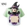 Desktop Storage Ornament Cute Witch Pen Holder, Resin Desk Organizer, Makeup Brush Halloween Organizer Cartoon Stationery Container for Office School