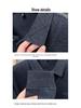 Dicker Samt-Strick-Pullover mit Revers für Männer mittleren Alters und ältere Männer - Stilvoller Zwei-in-Eins Winterpullover