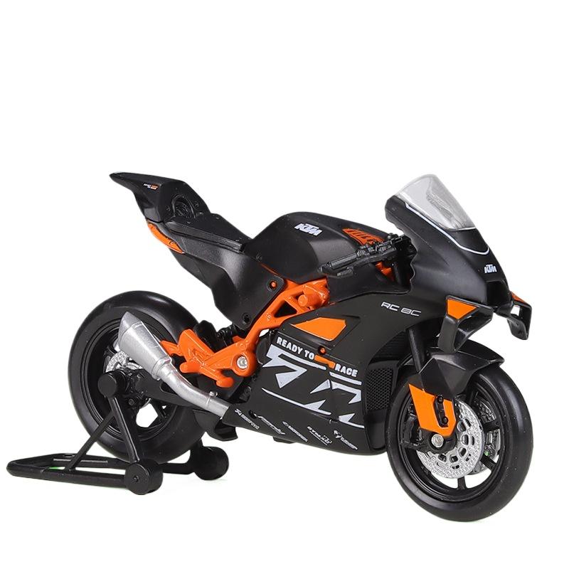 Welly 1/18 KTM RC 8C Alloy Street Sports Motorcycle Model Diecasts Metal Road Racing Motorcycle Model Simulation Childrens Gifts