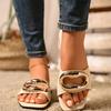 Summer Women's Casual And Comfortable One Foot Flat Sandals
