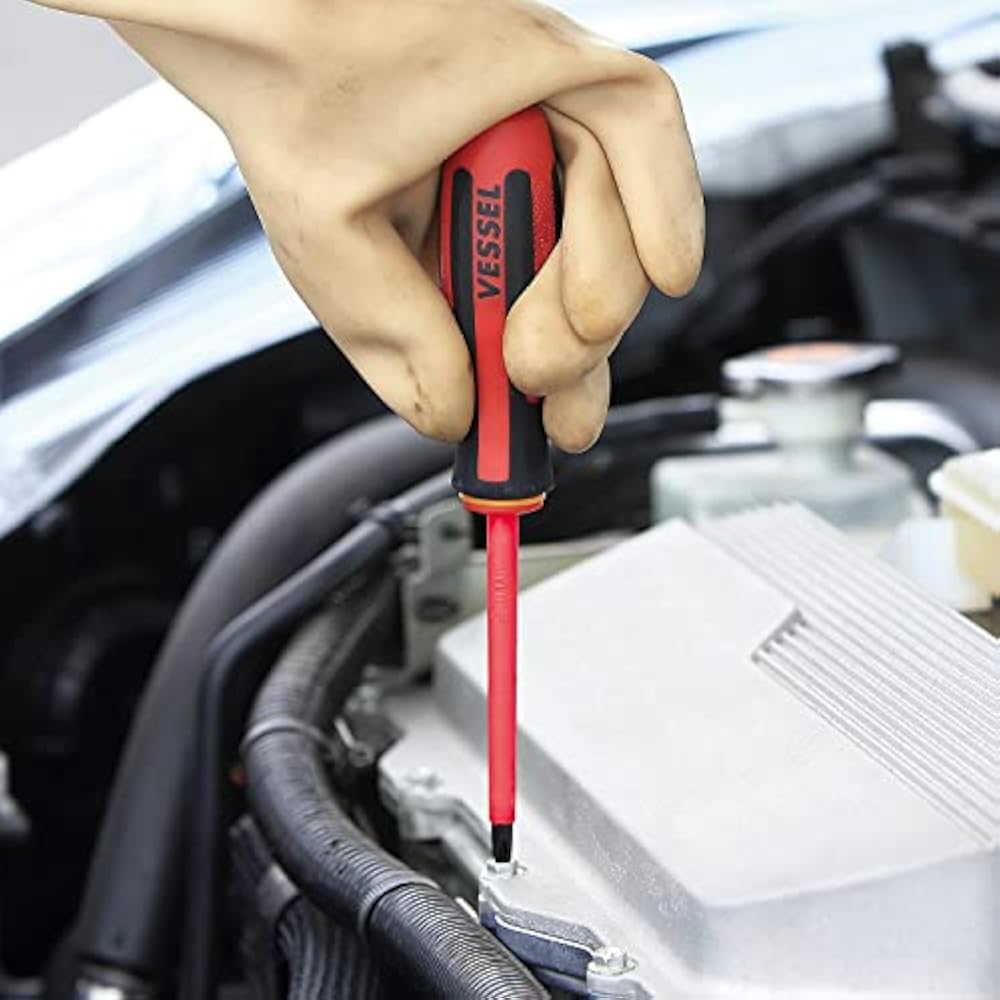 VESSEL MegaDora Insulated Screwdriver - 1.2 × 8 × 150, Electric Shock Protection, VDE Certified, 960