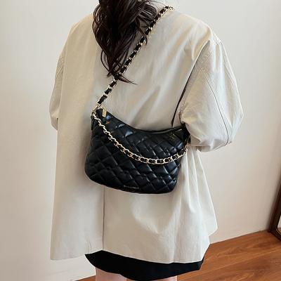 Fil à broder losange sacoche aisselle petite femme nouveau polyvalent chaîne bandoulière mode épaule unique sac dumpling marée