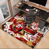 Custom NameVintage 49ers Football Carpet, Indoor Rug, Chair Rug, Living Rooms, Doormat Made From Polyester Home Decor Birthday Christmas Gifts