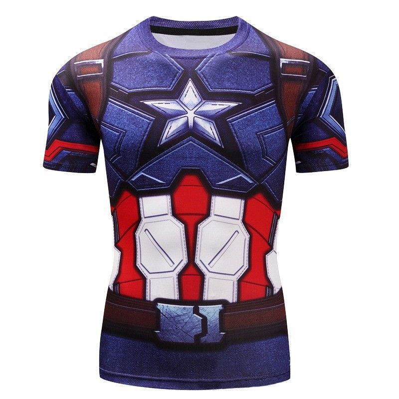 Superman Shirt for Men Enthusiasts 3D Printed Fitness T-shirt,