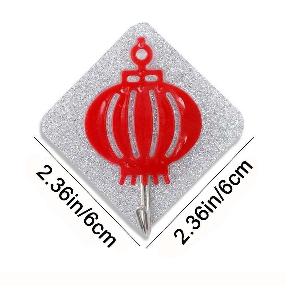 Wall Door Window Fu Word Traceless Sticky Towel Hanger Home Storage Accessories Storage Hooks Hook
