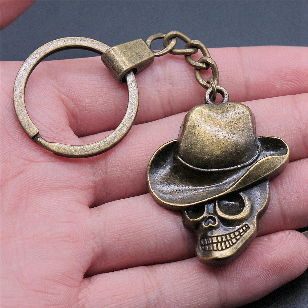 30mm Keychains Bat Cross Skull Vintage Jewelry Supplies QY006