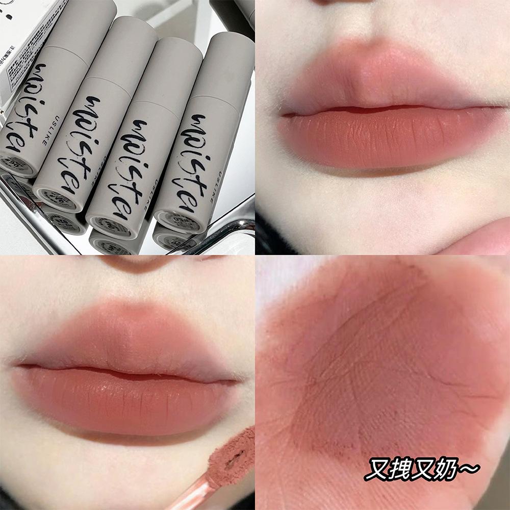 Velvet Matte Lip Glaze Long-Lasting Non-Fade High Pigment Smooth Lipstick for Students Wholesale