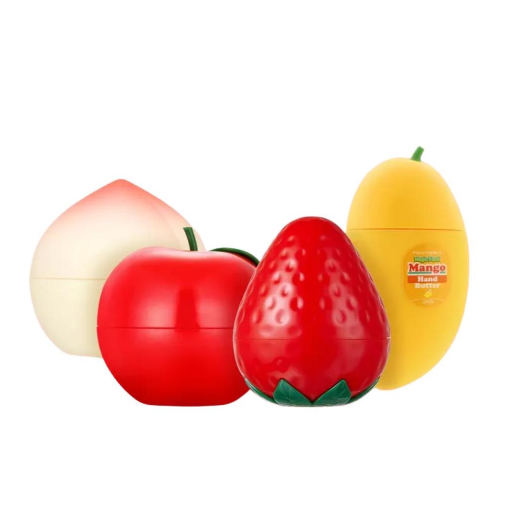 TONYMOLY Fruit Hand Cream Peach Apple Strawberry Mango 4-Piece Set and Random 2-Piece Duo