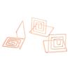 10Pcs Square Table Number Holders Silver/ Rose Gold/ Gold Business Card Organizer  Desktop Display